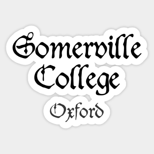 Oxford Somerville College Medieval University Sticker